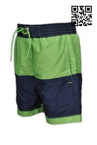 U256 design assorted color  pirate shorts sector men' s woven beach wearing center company